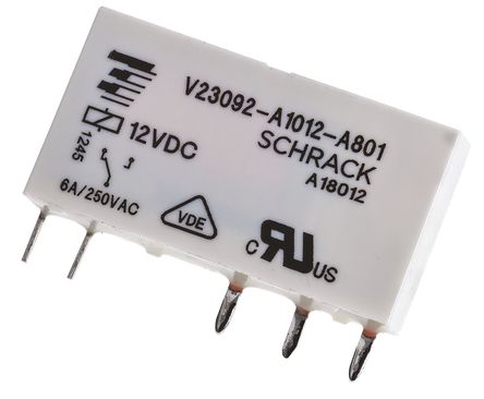 TE Connectivity - V23092A1012A801 - TE Connectivity V23092A1012A801 ˫ PCB װ Ǳ̵, 12V dc		