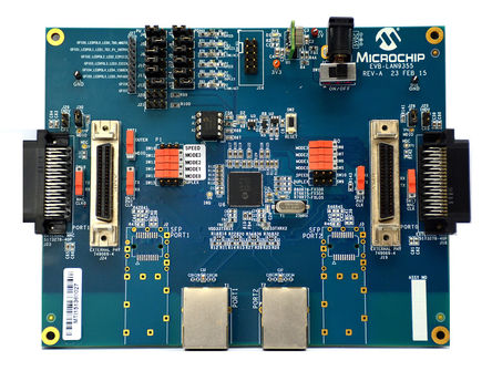 Microchip - EVB-LAN9355 - Microchip EVB-LAN9355 3-port Switch LAN9355 ̫ӿ ԰		