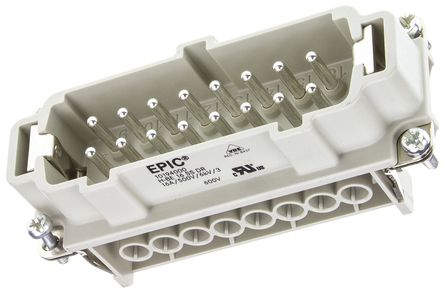 Epic Contact - 10194000 - Epic Contact H-BE 系列 2行 16触点 16P极 插头 电源连接器 10194000		