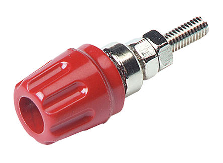 Hirschmann Test & Measurement - 930099101 - Hirschmann 930099101 红色 4mm 插座, 30 V ac, 60 V dc 16A, 镀镍触点		
