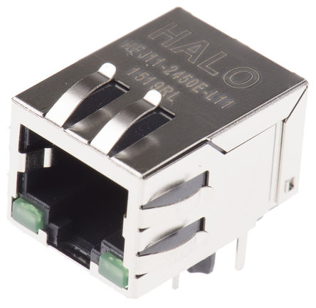 Halo Electronics - HFJ11-2450E-L11RL - Halo Electronics ĸ RJ45  HFJ11-2450E-L11RL, ͨ		