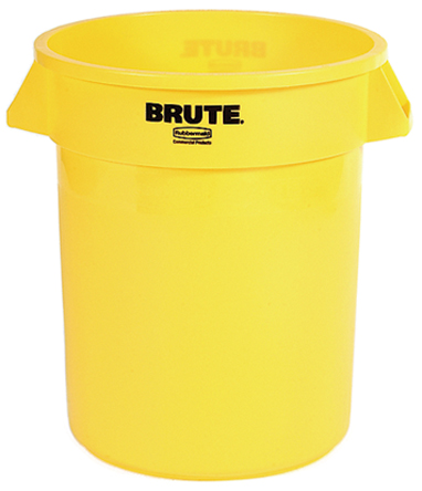 Rubbermaid Commercial Products - FG262000YEL - Rubbermaid Commercial Products BRUTE 75.7L ɫ PE  FG262000YEL, 49.5 (Dia.) x 58.1mm		