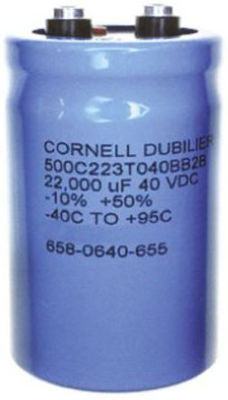 Cornell-Dubilier - 500C222T450CC2B - Cornell-Dubilier 500C ϵ 450 V ֱ 2200F  500C222T450CC2B, -10  +50%ݲ, +95C, CCװ		