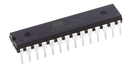 Microchip - ATMEGA168A-PU - Microchip ATmega ϵ 8 bit AVR MCU ATMEGA168A-PU, 20MHz, 16 kB512 B ROM , 1 kB RAM, PDIP-28		