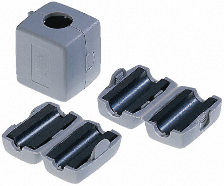 Wurth Elektronik - 7427113 - Wurth Elektronik STAR-TEC 系列 可开启 铁氧体套管 7427113, 23.7 x 34 x 19mm, 9mm孔径		