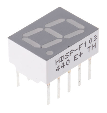 Broadcom - HDSP-F103 - Broadcom 1ַ 7  ɫ LED  HDSP-F103, 3.9 mcd, ҲС, 10.2mmַ, ͨװװ		