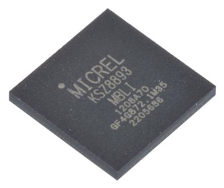 Micrel - KSZ8893MBLI - Micrel KSZ8893MBLI 10 Mbit/s, 100 Mbit/s ̫, MII/RMII/SNI, 3.3 V, 100 LFBGAװ		