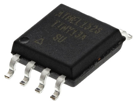 Microchip - ATTINY13A-SU - ATtiny ϵ Microchip 8 bit AVR MCU ATTINY13A-SU, 20MHz, 1 kB64 B ROM , 64 B RAM, SOIC-8		