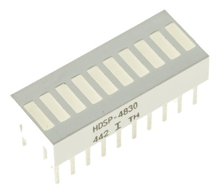 Broadcom - HDSP-4830 - Broadcom  ɫ LED ʾ HDSP-4830, 3.5 mcd, ͨװװ		
