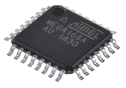 Microchip - ATMEGA168A-AU - Microchip ATmega ϵ 8 bit AVR MCU ATMEGA168A-AU, 20MHz, 16 kB512 B ROM , 1 kB RAM, TQFP-32		
