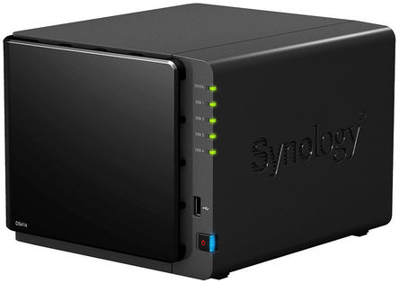 Synology - DS414 - Synology DiskStation DS414  總Ӵ洢 (NAS), 4 ߼, 1 x USB 2.02 x USB 3.0 ˿		