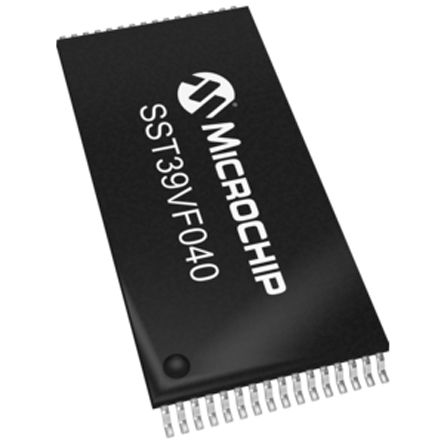 Microchip - SST39VF040-70-4I-WHE - Microchip SST39VF040-70-4I-WHE , 4Mbit (512K x 8 λ), нӿ, 70ns, 2.7  3.6 V, 32 TSOPװ		