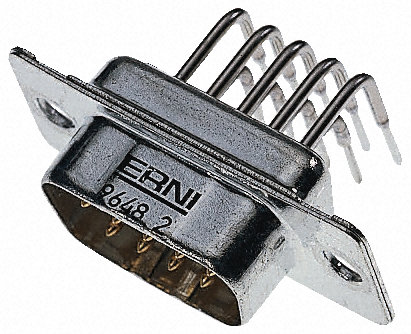 ERNI - 023324 - ERNI TMC ϵ 2.84mm ھ 25 · ֱ ͨװװ PCB D-sub  ͷ 023324		