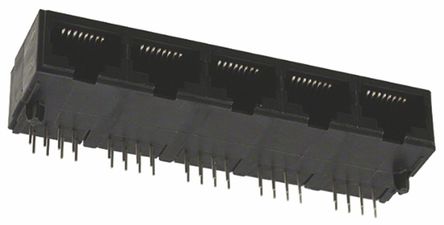 TE Connectivity - 5557563-1 - TE Connectivity 5557563 ϵ�� 8· Cat3 ĸ RJ45 ģ�黯��� 5557563-1, ������, ӡˢ��·�尲װ��, ��ͭ��о		