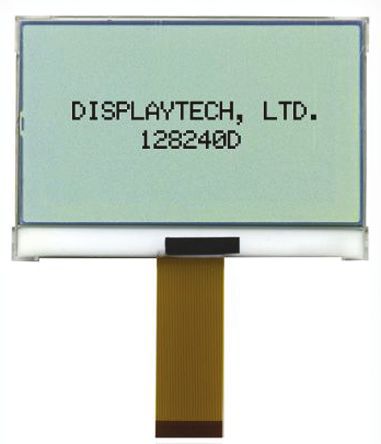 Displaytech - 128240D-FC-BW-3 - Displaytech ͸ ͼ LCD ɫʾ 128240D-FC-BW-3, LED, 240 x 128pixels		