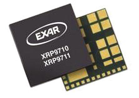 EXAR - XRP9711EY-F - EXAR XRP9711EY-F ˫ 1230 kHz PWM , 22 V, 0.6  5.5 V, 6 A, 45 LGAװ		