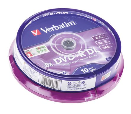 Verbatim - 43666 - Verbatim 8.5 GB 8X DVD, DVD+R DL , 10 װ		