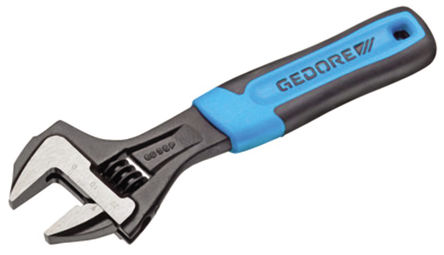 Gedore - 60 S 6 JP - Gedore 20mm钳口 塑料把手 钒钢 可调扳手 2668823, 153 mm总长		