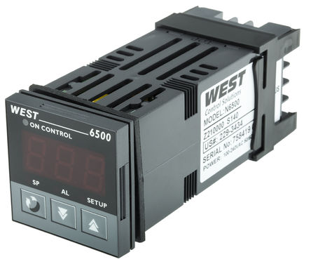 West Instruments - N6500Z210000 - West Instruments N6500 ϵ, ¶ȷΧѡ PID ¶ȿ N6500Z210000, 48 x 48 (1/16 DIN)mm, 100  240 V , 1		