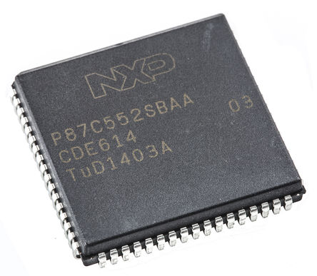 NXP - P87C552SBAA,512 - NXP P87C ϵ 8 bit 80C51 MCU P87C552SBAA,512, 16MHz, 8 kB ROM EPROM, 256 B RAM, PLCC-68		