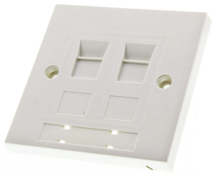 Molex Premise Networks - BWNC-00008-02 - Molex Premise Networks 2路 Cat5e RJ45 UTP 墙板 BWNC-00008-02		