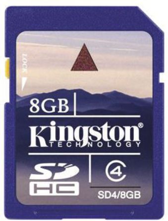 Kingston - SD4/8GB - Kingston 8 GB SDHC		