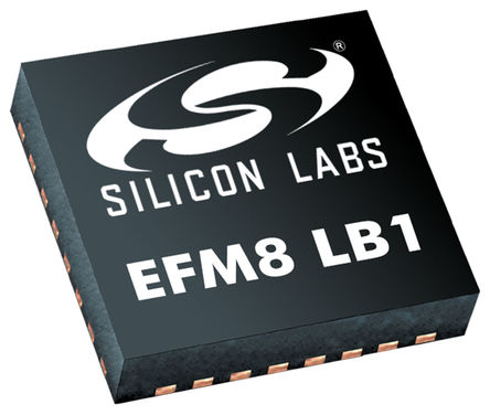 Silicon Labs - EFM8LB11F32E-A-QFN32 - Silicon Labs EFM8LB1 ϵ 8 bit CIP-51 MCU EFM8LB11F32E-A-QFN32, 72MHz, 32 kB ROM , 2304 B RAM, QFN-32		