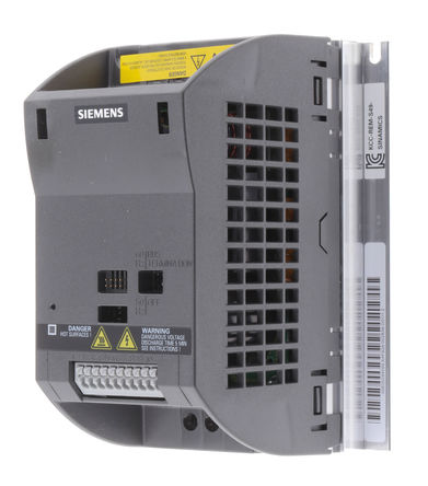 Siemens - 6SL3211-0AB13-7BA1 - Siemens SINAMICS G110 ϵ IP20 0.37 kW Ƶ 6SL3211-0AB13-7BA1, 0  550 Hz, 6.2 A, 200  240 V 		