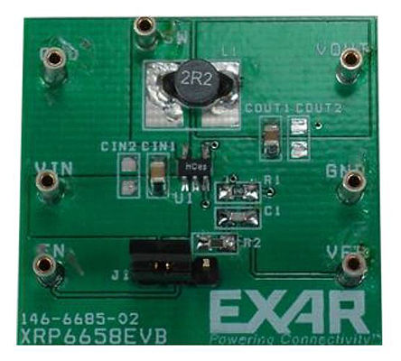 EXAR - XRP6658EVB - EXAR XRP6658EVB , 1.5 MHz PWM ѹ, 5.5 V, >0.6 (Adjustable) V, 1 A		