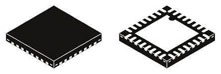 NXP - MKL16Z32VFM4 - NXP Kinetis L ϵ 32 bit ARM Cortex M0+ MCU MKL16Z32VFM4, 48MHz, 32 kB ROM , 4 kB RAM, QFN-32		