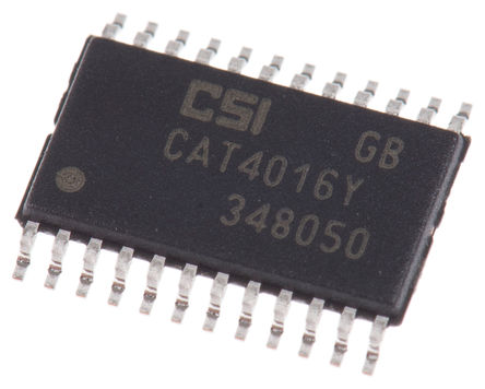 ON Semiconductor - CAT4016Y-T2 - ON Semiconductor LED ɵ· CAT4016Y-T2, 3  5.5 V ֱ, 0.4  5.5 V, 1.6A, TSSOP-24		
