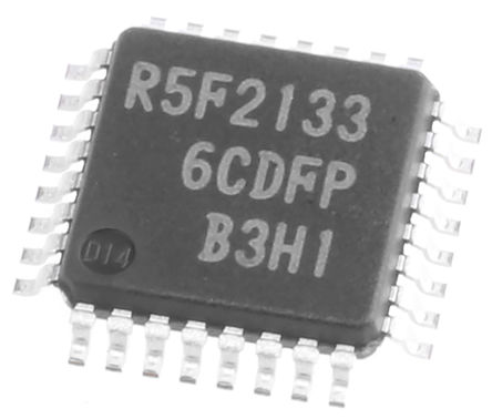 Renesas Electronics - R5F21336CDFP#V2 - Renesas Electronics R8C ϵ 16 bit R8C MCU R5F21336CDFP#V2, 20MHz, 32 kB ROM , 2.5 kB RAM, LQFP-32		