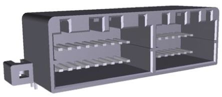 TE Connectivity - 179059-6 - TE Connectivity Multilock 040 II ϵ�� 2�� 36· ֱ�� 2.5mm�ھ� ͨ�� ӡˢ��·����� 179059-6, ���Ӷ˽�, �߶԰�		