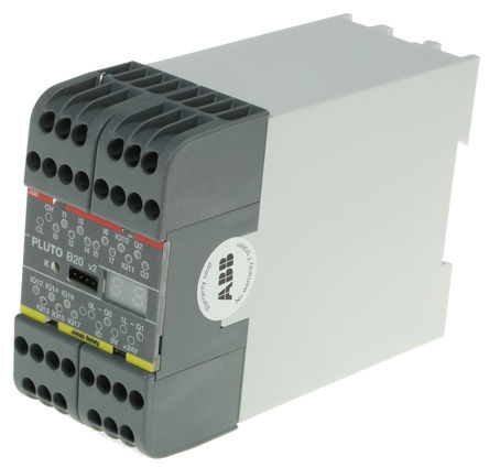 ABB - 2TLA020070R4600 - ABB Pluto 2TLA 系列 SIL 3 IP20/IP40 安全控制器 2TLA020070R4600, 8 安全输入, 4 安全输出, 24 V 直流		