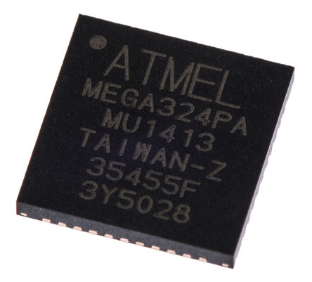 Microchip - ATMEGA324PA-MU - Microchip ATmega ϵ 8 bit AVR MCU ATMEGA324PA-MU, 20MHz, 1 kB32 kB ROM , 2 kB RAM, VQFN-44		