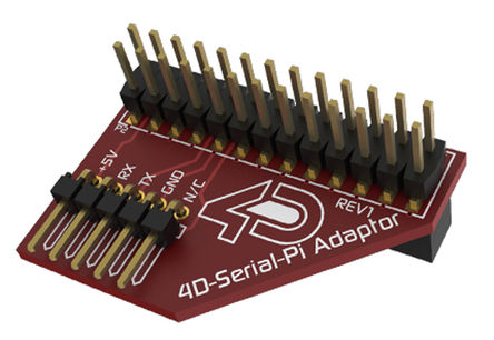 4D Systems - 4D Serial Pi Adaptor - 4D Systems 4D Serial Pi Adaptor Serial Pi LCD 显示屏接口 适配器板 