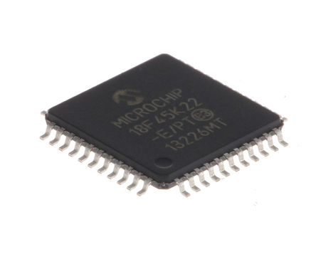 Microchip - PIC18F45K22-E/PT - Microchip PIC18F ϵ 8 bit PIC MCU PIC18F45K22-E/PT, 16MHz, 256 B32768 B ROM , 1536 B RAM, TQFP-44		