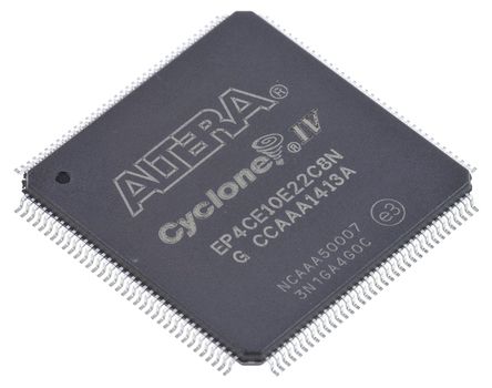 Altera - EP4CE10E22C8N - EP4CE10E22C8N, Cyclone IV Eϵ FPGA ֳɱ, 10320߼Ԫ, 414kbitRAM , 645߼, 1.15  1.25 V, 144 EQFPװ		