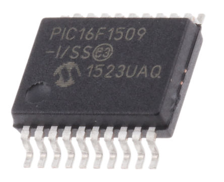Microchip - PIC16F1509-I/SS - Microchip PIC16F ϵ 8 bit PIC MCU PIC16F1509-I/SS, 20MHz, 8192  ROM , 512 B RAM, SSOP-20		