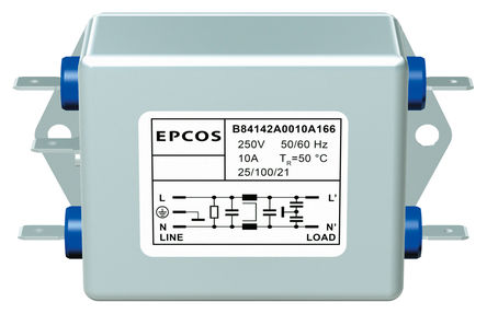 EPCOS - B84142A0030R000 - EPCOS B84142-A ϵ 30A 250 V , 60Hz װ RFI ˲ B84142A0030R000, ˿Ӷ		
