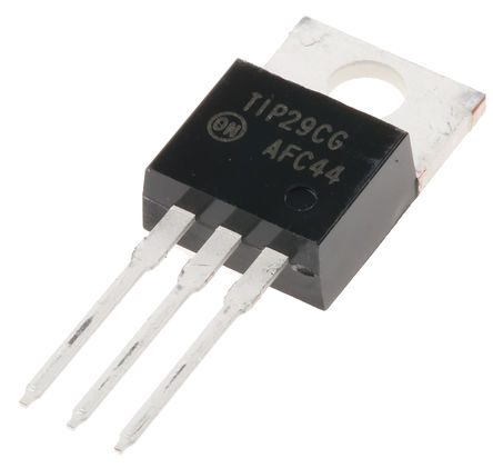 ON Semiconductor - TIP29CG - ON Semiconductor TIP29CG , NPN , 1 A, Vce=100 V, HFE:15, 1 MHz, 3 TO-220װ		