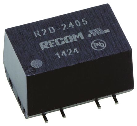 Recom - R2D-0505 - Recom R2D ϵ 2W ʽֱ-ֱת R2D-0505, 5V dc, 200mA, 3kV dcѹ, 75  80%Ч, SMDװ		
