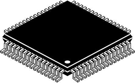 STMicroelectronics - STM32F103RET7 - STMicroelectronics STM32F ϵ 32 bit ARM Cortex M3 MCU STM32F103RET7, 72MHz, 512 kB ROM , 64 kB RAM, 1xUSB, LQFP-64		
