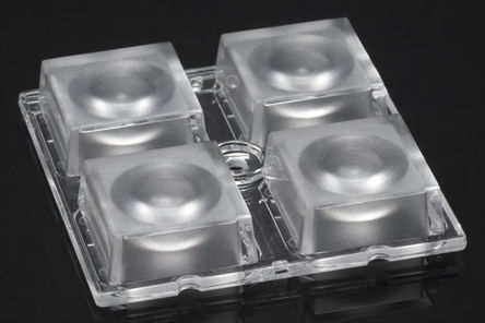 Ledil - C13605_HB-2X2-RW - LEDiL High Bay 系列 4-LED 方形 LED 透镜 C13605_HB-2X2-RW, 使用于XP-E		