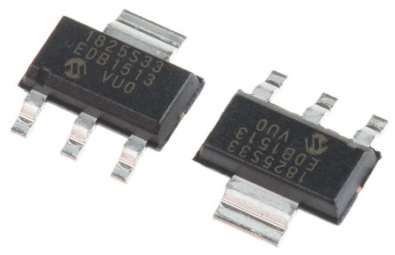 Microchip - MCP1825S-3302E/DB - Microchip MCP1825S-3302E/DB LDO ѹ, 3.3 V, 500mA, 0.5%ȷ, 2.1  6 V, 3 + Tab SOT-223װ		