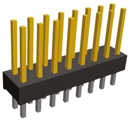 TE Connectivity - 826658-8 - TE Connectivity AMPMODU Mod II ϵ�� 16· 2.54mm�ھ� (2��) ֱ ���Ź��� 826658-8, ���Ӷ˽�, ͨ��		