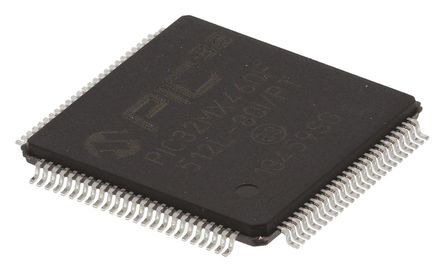 Microchip - PIC32MX460F512L-80I/PT - Microchip PIC32MX ϵ 32 bit PIC MCU PIC32MX460F512L-80I/PT, 80MHz, 12 kB512 kB ROM , 32 kB RAM 2xUSB, TQFP-100		