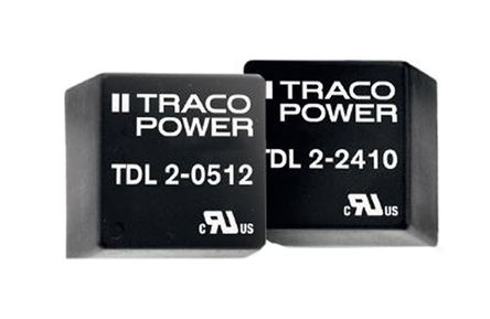 TRACOPOWER - TDL 2-2421 - TRACOPOWER TDL 2 ϵ 2W ʽֱ-ֱת TDL 2-2421, 18  36 V ֱ, 5V dc, Maximum of 200mA, 1.5kV dcѹ		