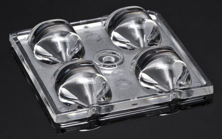 Ledil - C13699_STRADA-2X2-DN - LEDiL Strada-Module 系列 4-LED 方形 LED 透镜 C13699_STRADA-2X2-DN, 使用于XM-L		