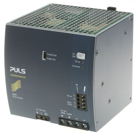 PULS - QS40.241 - PULS Q ϵ 960W DIN Դ QS40.241, 94.6%Ч, 240V ac, 40A, 28V dc 24V dc/		